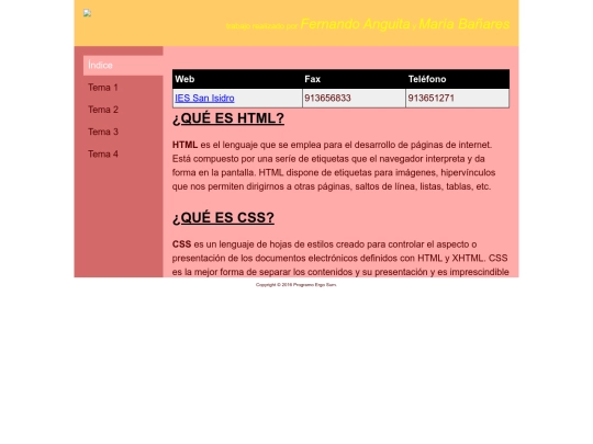index screenshot