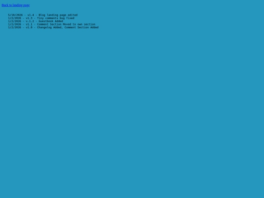 changelog screenshot