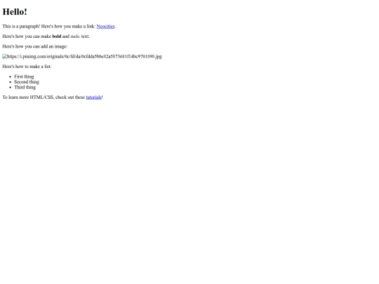 index screenshot