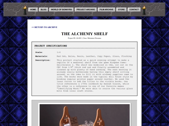 portfolio/alchemy-shelf/details screenshot