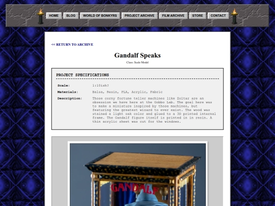 portfolio/gandalf-speaks/details screenshot