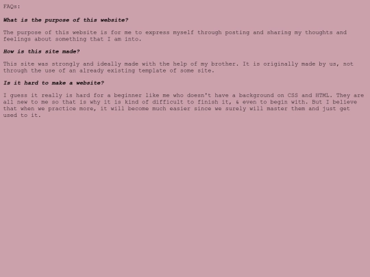 faq screenshot