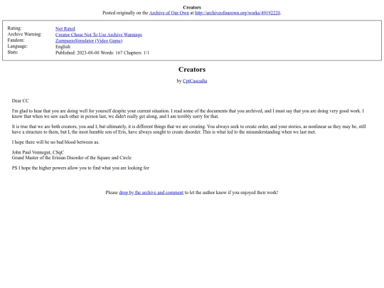 fanfictions/Creators screenshot