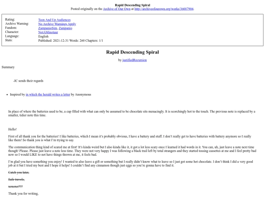 fanfictions/Rapid_Descending_Spiral screenshot