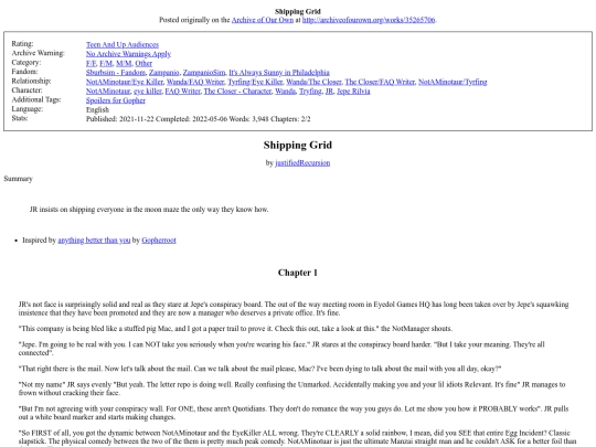 fanfictions/Shipping_Grid screenshot