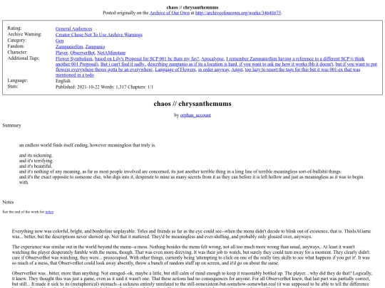 fanfictions/chaos_chrysanthemums screenshot