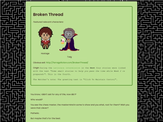 hiddenstories/brokenthread screenshot