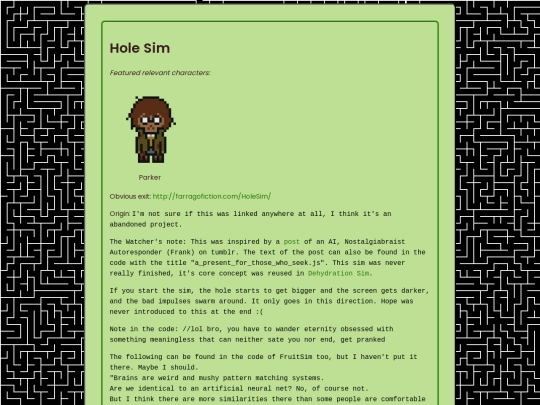 hiddenstories/holesim screenshot