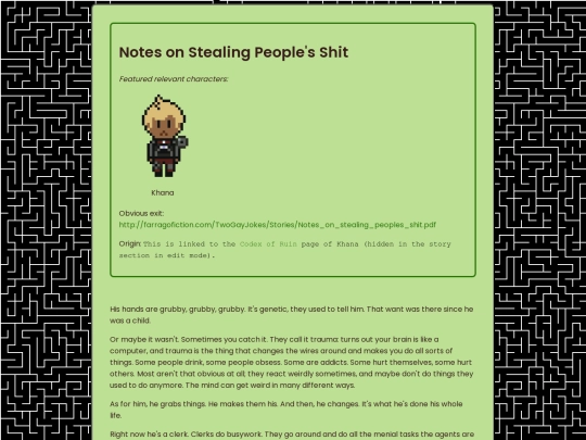 hiddenstories/notesonstealingpeoplesshit screenshot