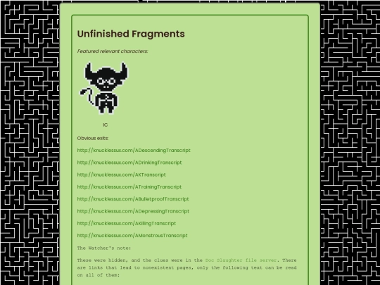 hiddenstories/unfinishedfragments screenshot