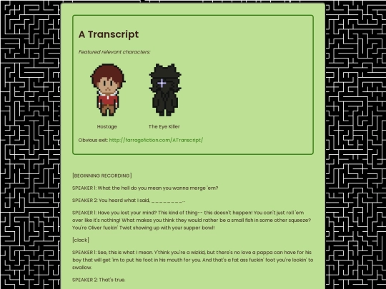 landingpage/atranscript screenshot