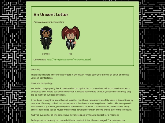 landingpage/unsentletter screenshot