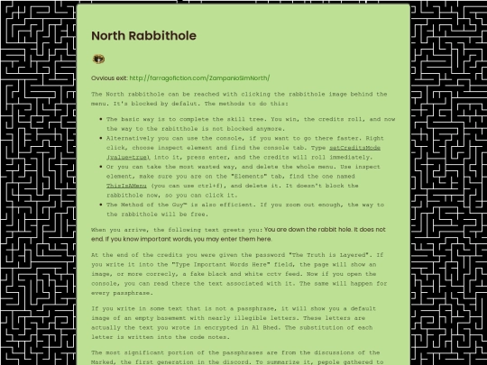 rabbitholes/northrabbithole screenshot