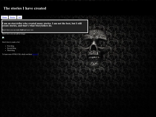 Stories screenshot