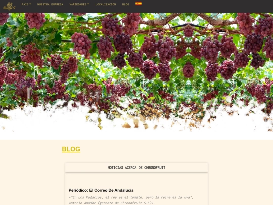 CHR pagina/blog screenshot