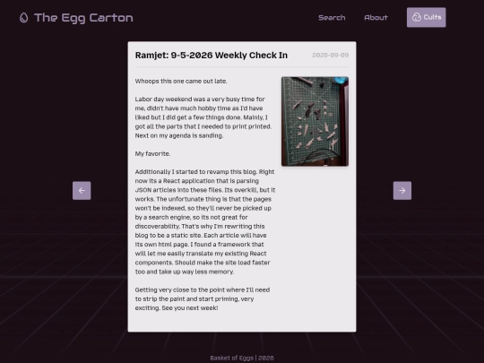 article/ramjet-9-5-2026-weekly-check-in screenshot