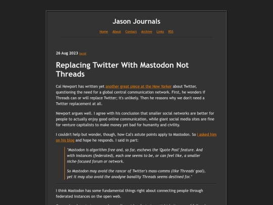 2023/08/26/replacing-twitter-with-mastodon-not-threads screenshot