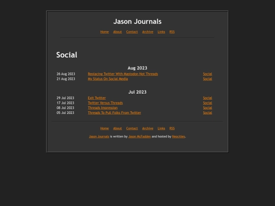 topics/social screenshot