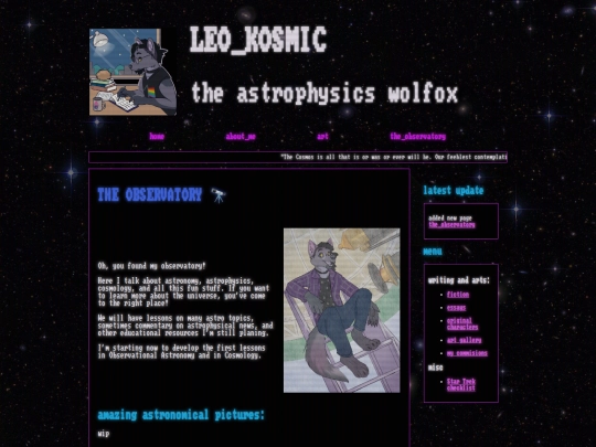 observatory screenshot