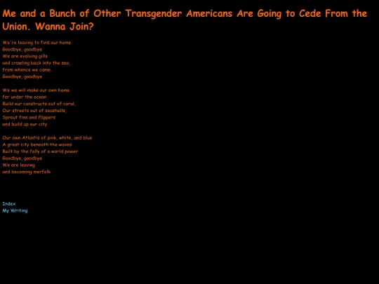 MeandaBunchofOtherTransgenderAmericansAreGoingtoCedeFromtheUnionWannaJoin screenshot