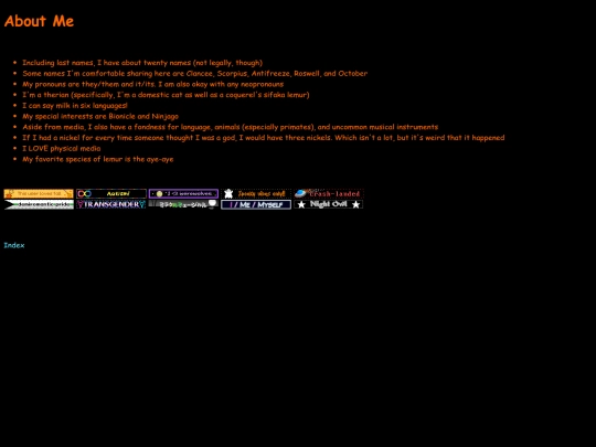 aboutme screenshot