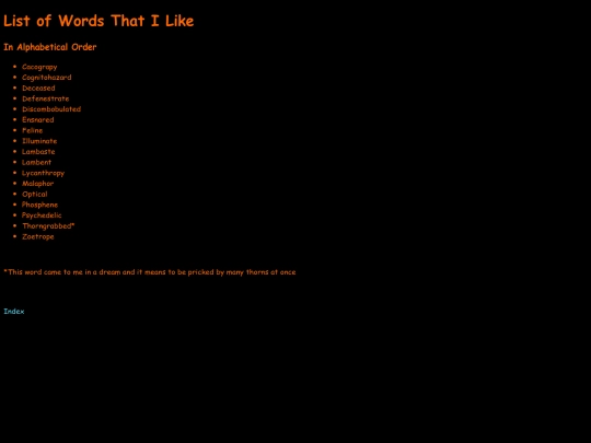 words screenshot