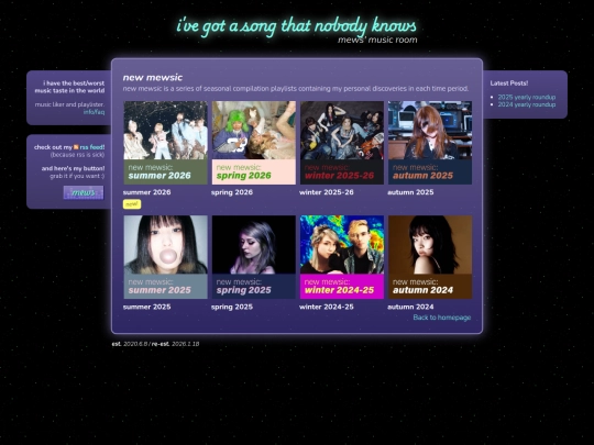 playlist/new-mewsic screenshot