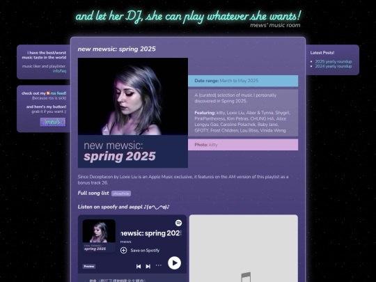 playlist/new-mewsic/spring-2025 screenshot