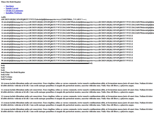 Fonts/timesdotbol-demo screenshot