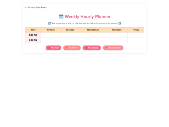 week-planner screenshot