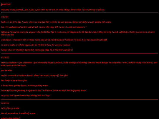 journal screenshot