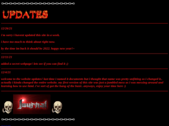 updates screenshot