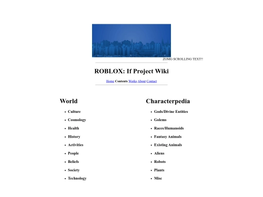 wikipages/contents screenshot