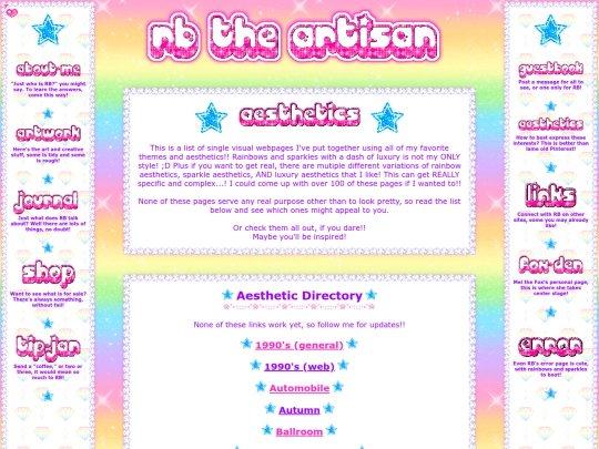 aesthetics screenshot