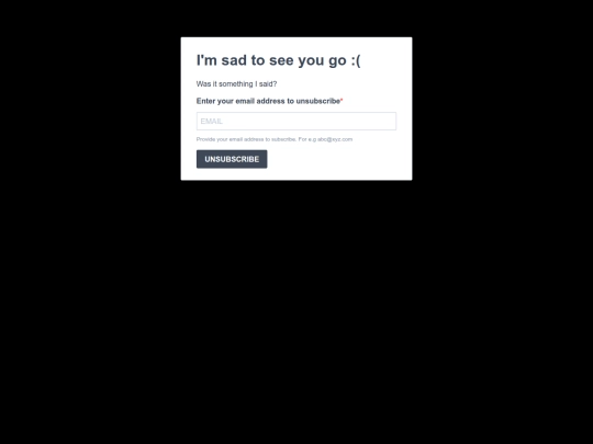 unsubscribe screenshot