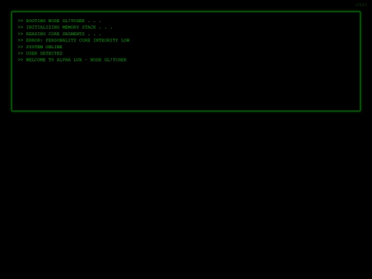 GLITCHER_TERMINAL_TROLL_ESCALATE_AND_CLUES screenshot