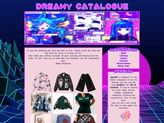 Clothing screenshot