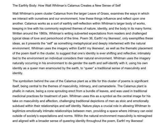 essays/whitman screenshot