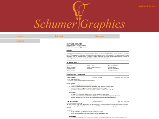 resume screenshot