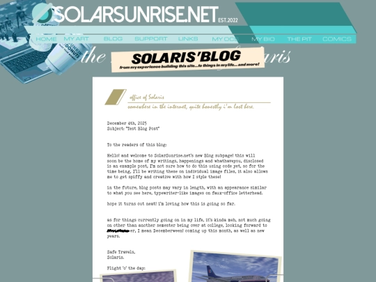 blog screenshot