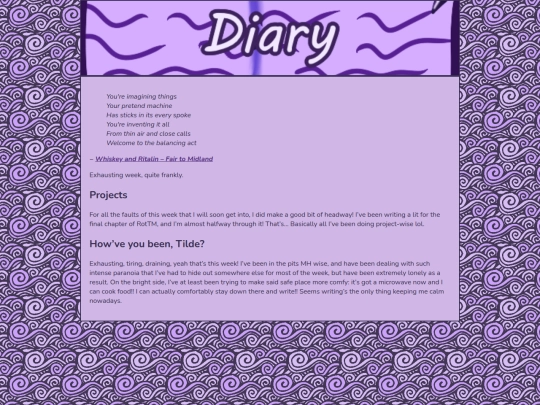 diary/aug92025 screenshot