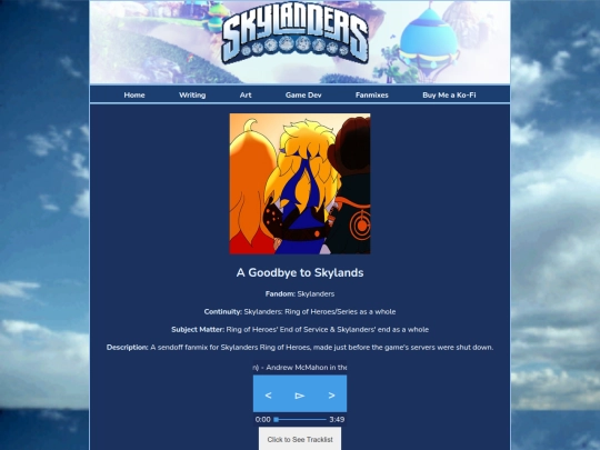 fanmixes/agoodbyetoskylands screenshot