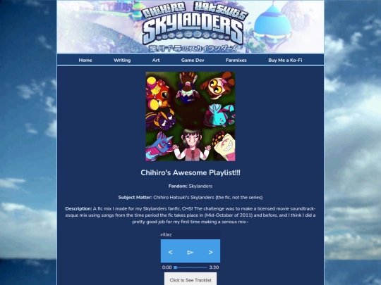 fanmixes/chihirosawesomeplaylist screenshot