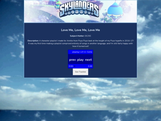 fanmixes/lovemelovemeloveme screenshot
