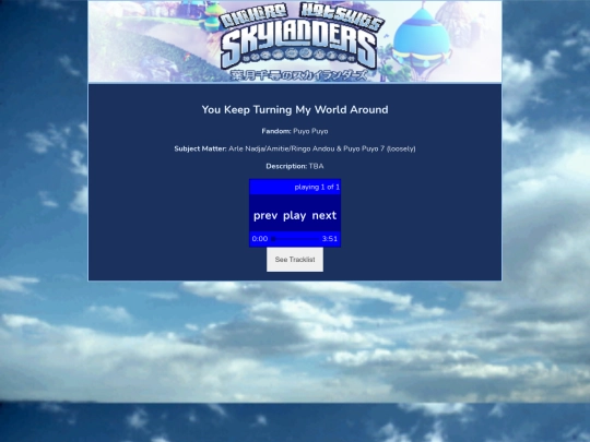 fanmixes/youkeepturningmyworldaround screenshot