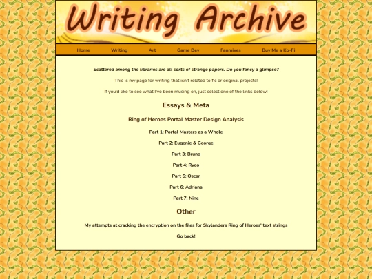 otherwritinglandingpage screenshot