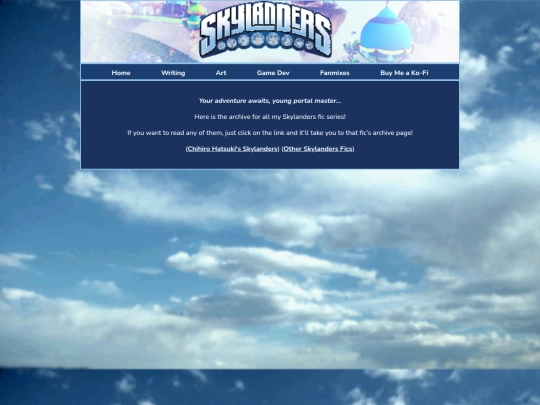 skylandersficlandingpage screenshot