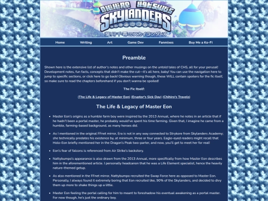 untoldtalesauthorsnotes screenshot