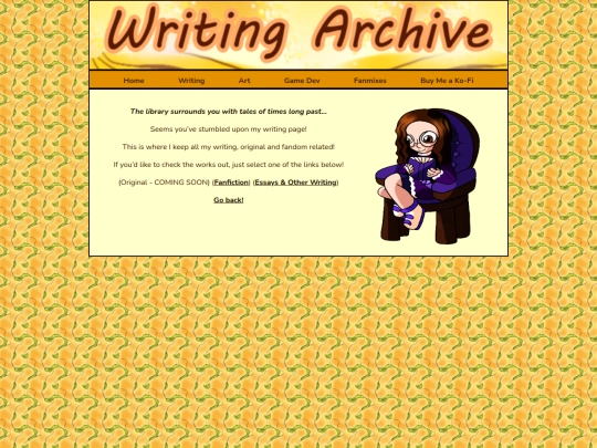 writinglandingpage screenshot