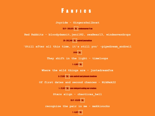 fanfics screenshot